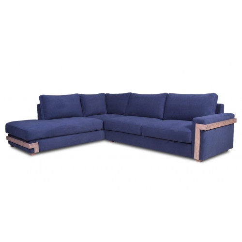 Γωνιακός Καναπές μπλε "Deluxe" 300x240x100cm   AR-01