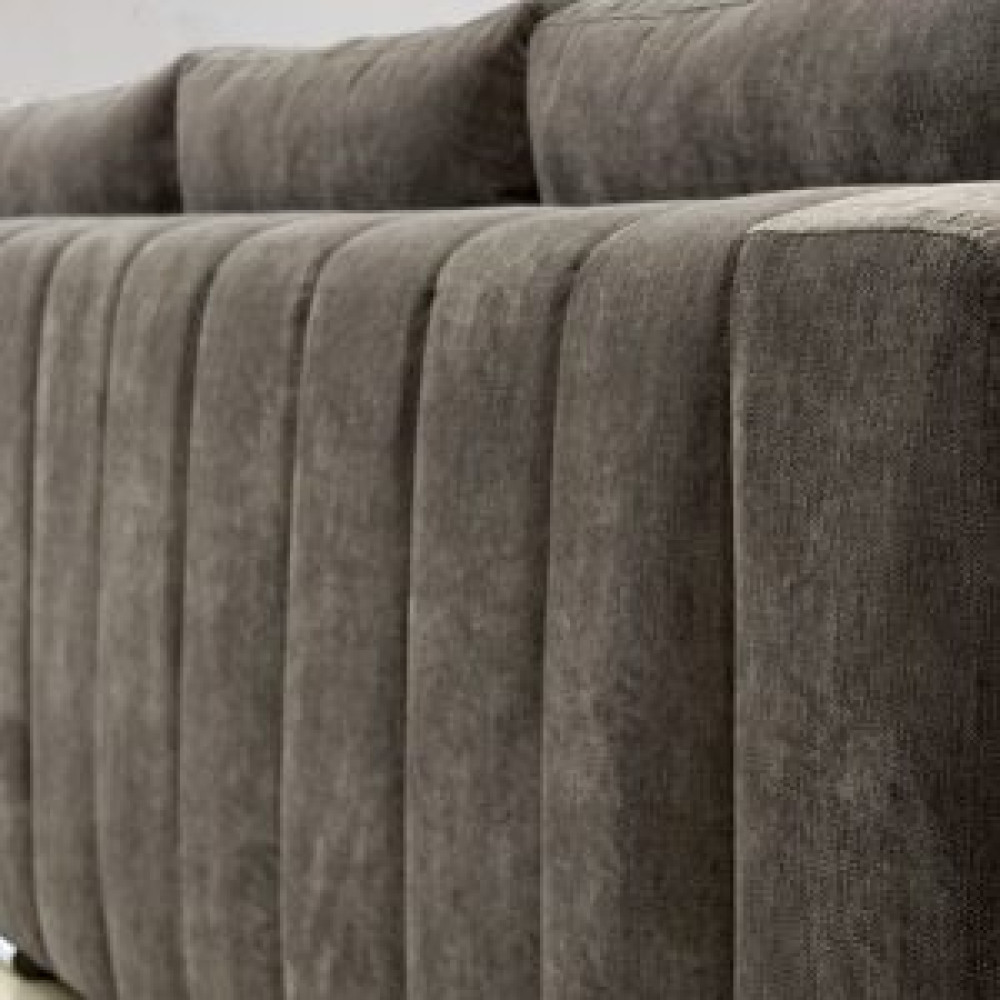Γωνιακός Καναπές  γκρι σκούρο "Simple" 315x250x103 AR-04