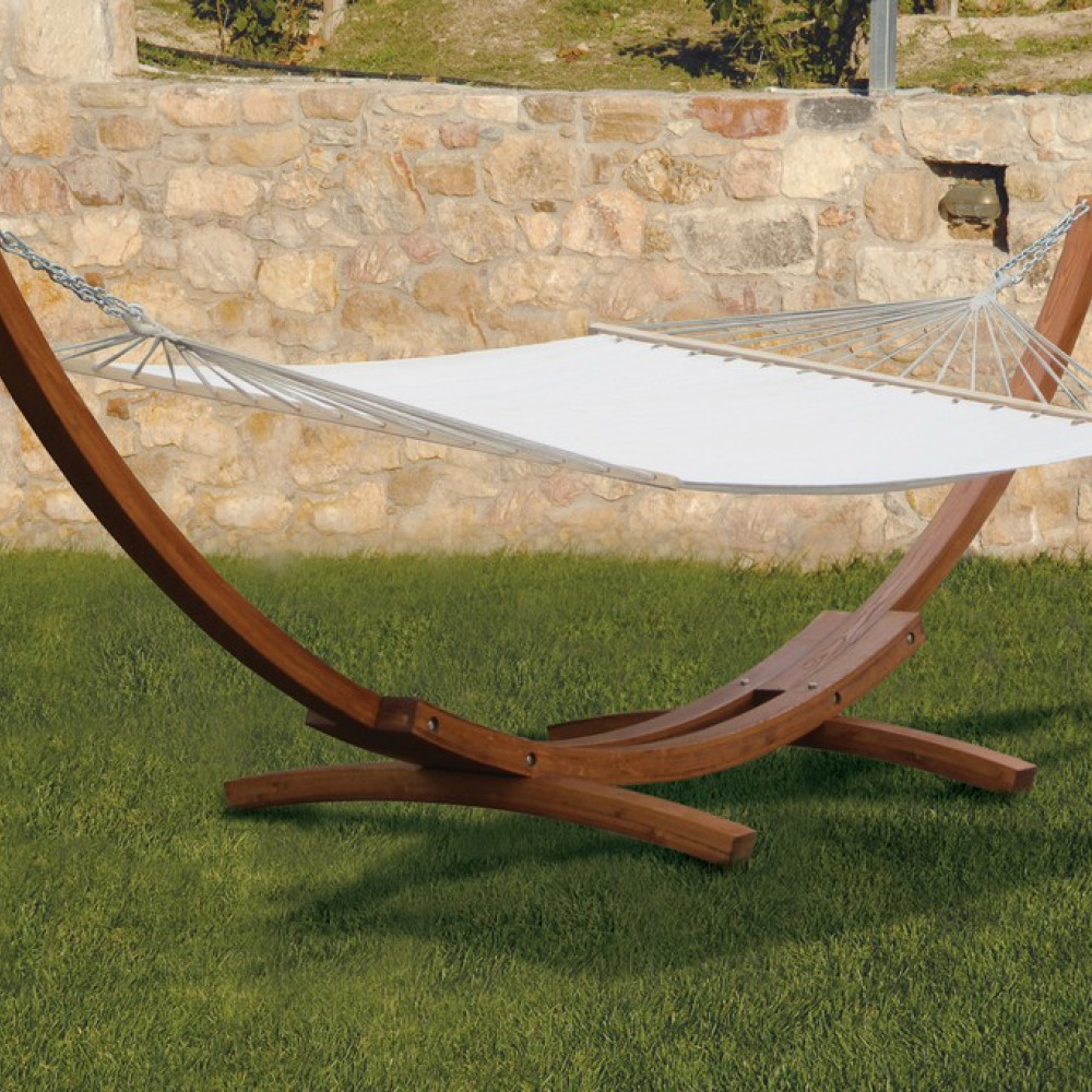 Ξύλινη Αιώρα Με Πανί 410 x 119 x 125(h)cm 176738