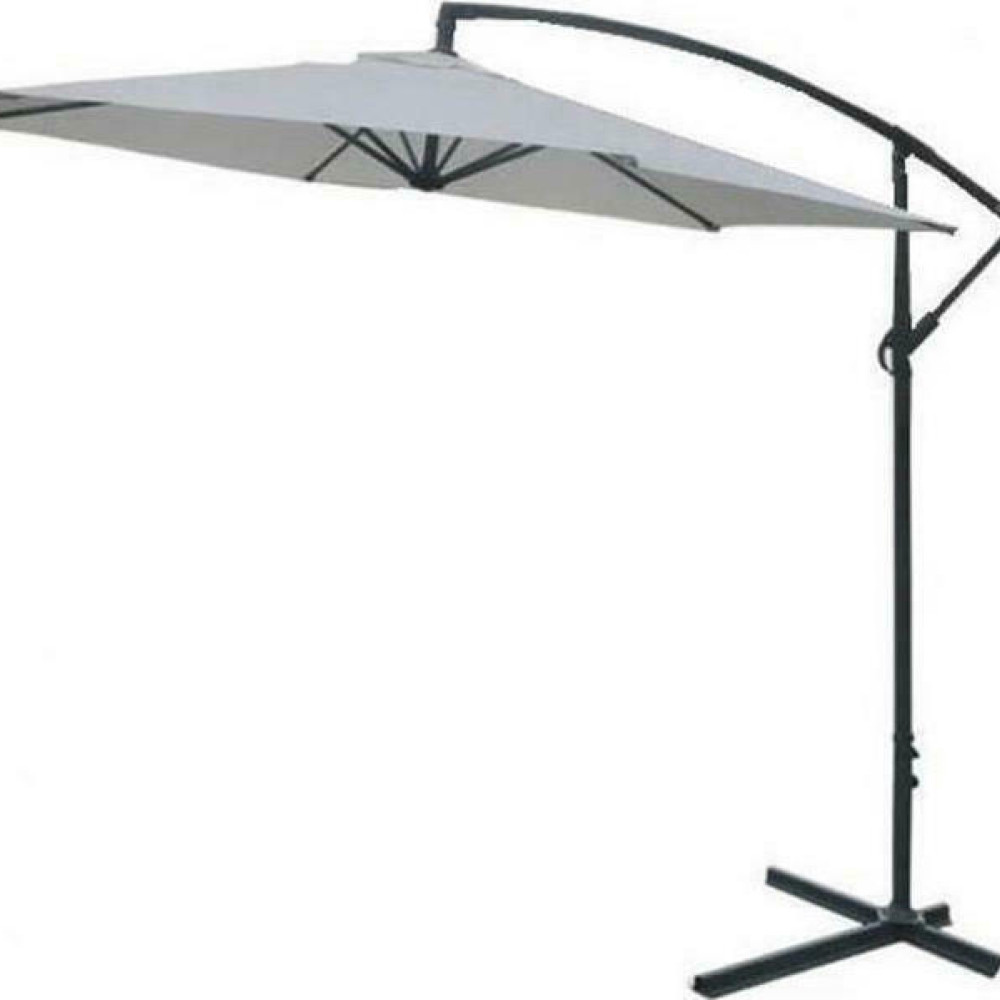 Γωνιακή Τετράγωνη Ομπρέλα 300 x 300cm ,Περιστρεφόμενη 360° , Με Αλουμίνιο Κορμό 186755