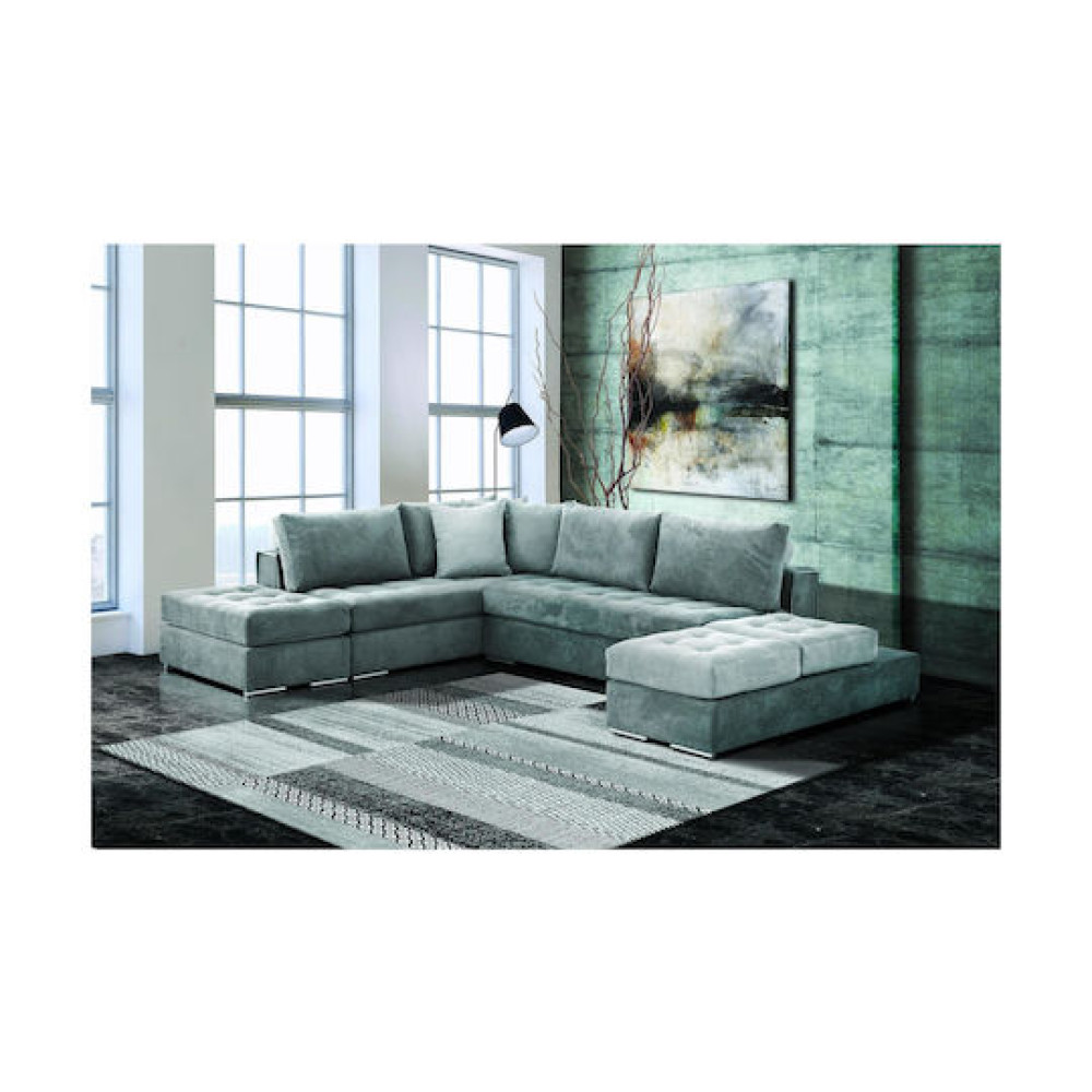 Καναπές Γωνία Ναυσικά 310x240x160x95   sofa agora