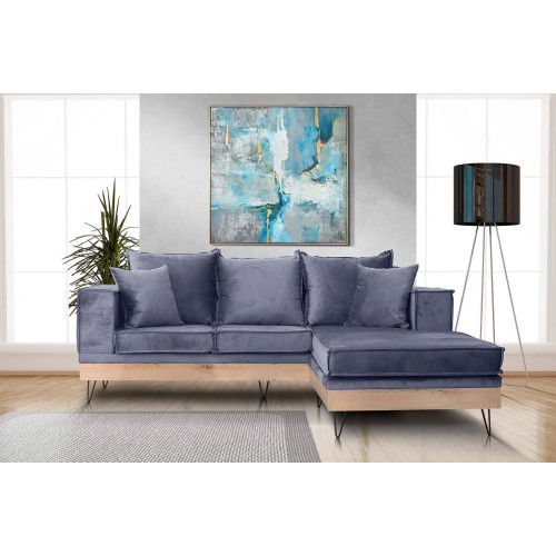 Γωνιακός Καναπές Σέριφος  220Χ190Χ80 sofa agora