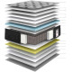Linea Strom TOWER Red Zipper 170X200X30 Linea Strom TOWER Red Zipper 170X200X30