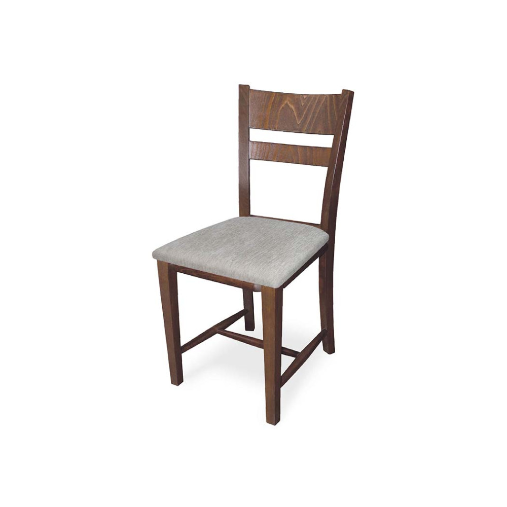 Καρέκλα Tomy με ύφασμα Καρυδί, 42x47x88 εκ., Genomax 1210002428