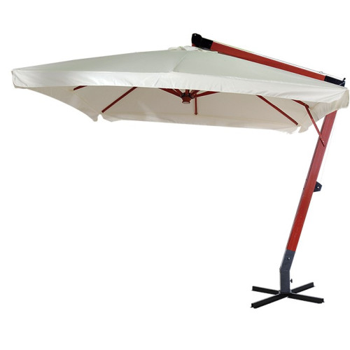 Γωνιακή Τετράγωνη Ομπρέλα 300 x 300cm ,Με Ξύλινο Κορμό155521