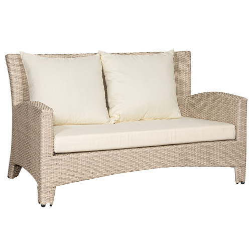 Rattan Καναπές 2 Θέσεων Με Μαξιλάρια , 127 x 84 x 84(h)cm176290