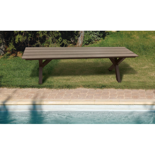 Αγαλβάνιστος Παραλ/μος Πάγκος Με Pollywood Ξύλο 170 x 40 x 45(h)cm186830