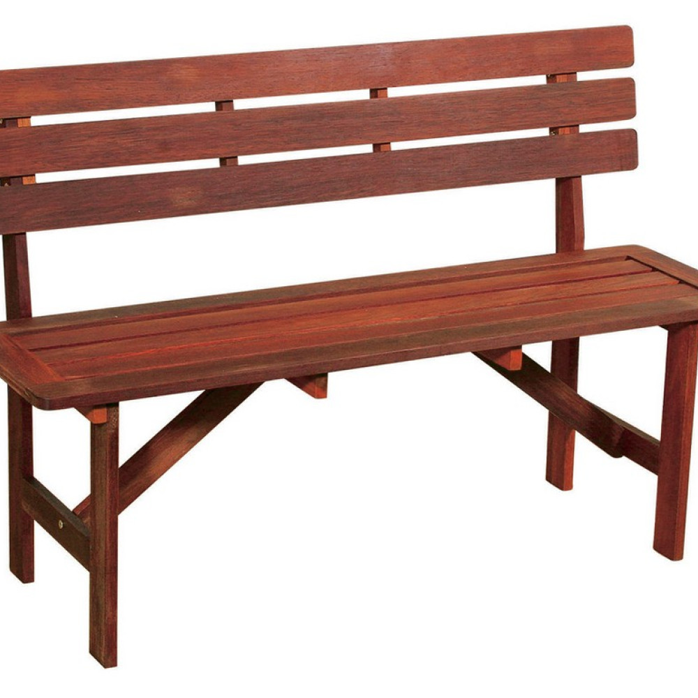 Ξύλινο Παγκάκι ,120 x 46 x 79(h)cm ,Red Shorea203472