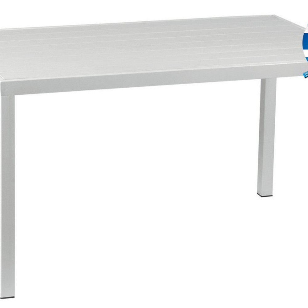 Παραλ/μο Τραπέζι Αλουμινίου Με Λευκό Pollywood 175 x 94 x 72(H)cm223927