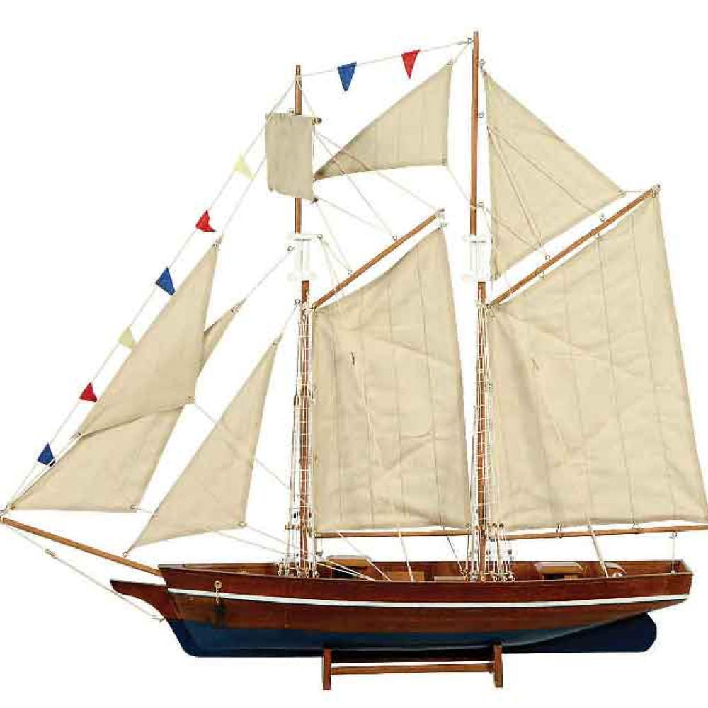 Ξύλινο Παραδοσιακό Καράβι 50 x 9 , 5 x 45 (H) cm31096