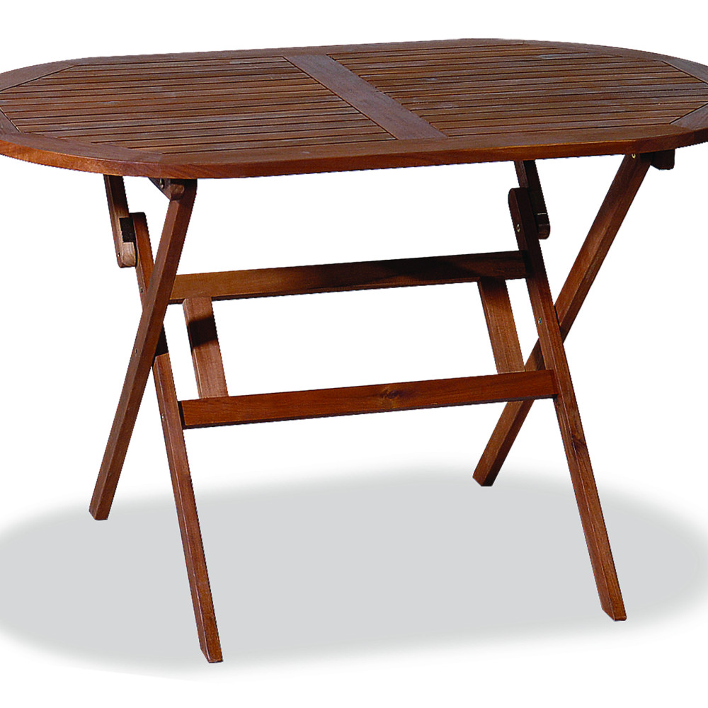 Ξύλινο ,Οβάλ Πτυσσόμενο Τραπέζι Acacia 120 x 70 x 72(h)cm  CUT-12-7OF-AC