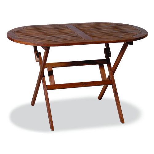 Ξύλινο ,Οβάλ Πτυσσόμενο Τραπέζι Acacia 120 x 70 x 72(h)cm  CUT-12-7OF-AC