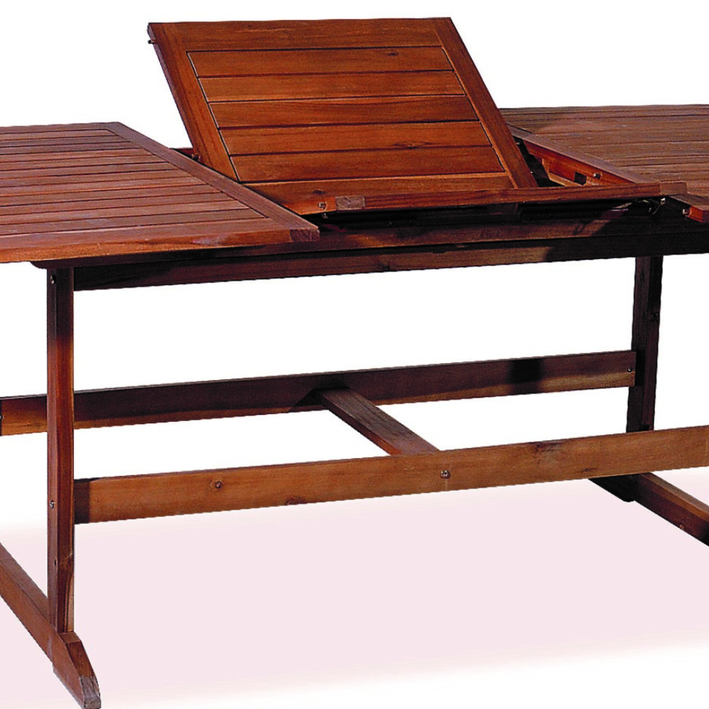 Ξύλινο Επεκτεινόμενο Τραπέζι Acacia Wood 150 + 50 = 200 x 90 x 72(h)cmMER-20 AC