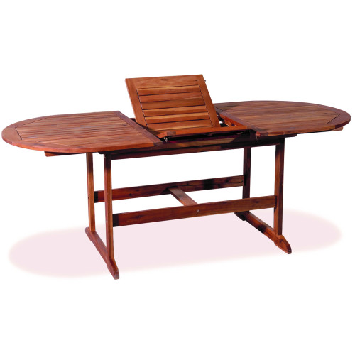 Ξύλινο Επεκτεινόμενο Τραπέζι Acacia Wood 180 + 60 = 240 x 100 x 72(h)cmMER 24 AC