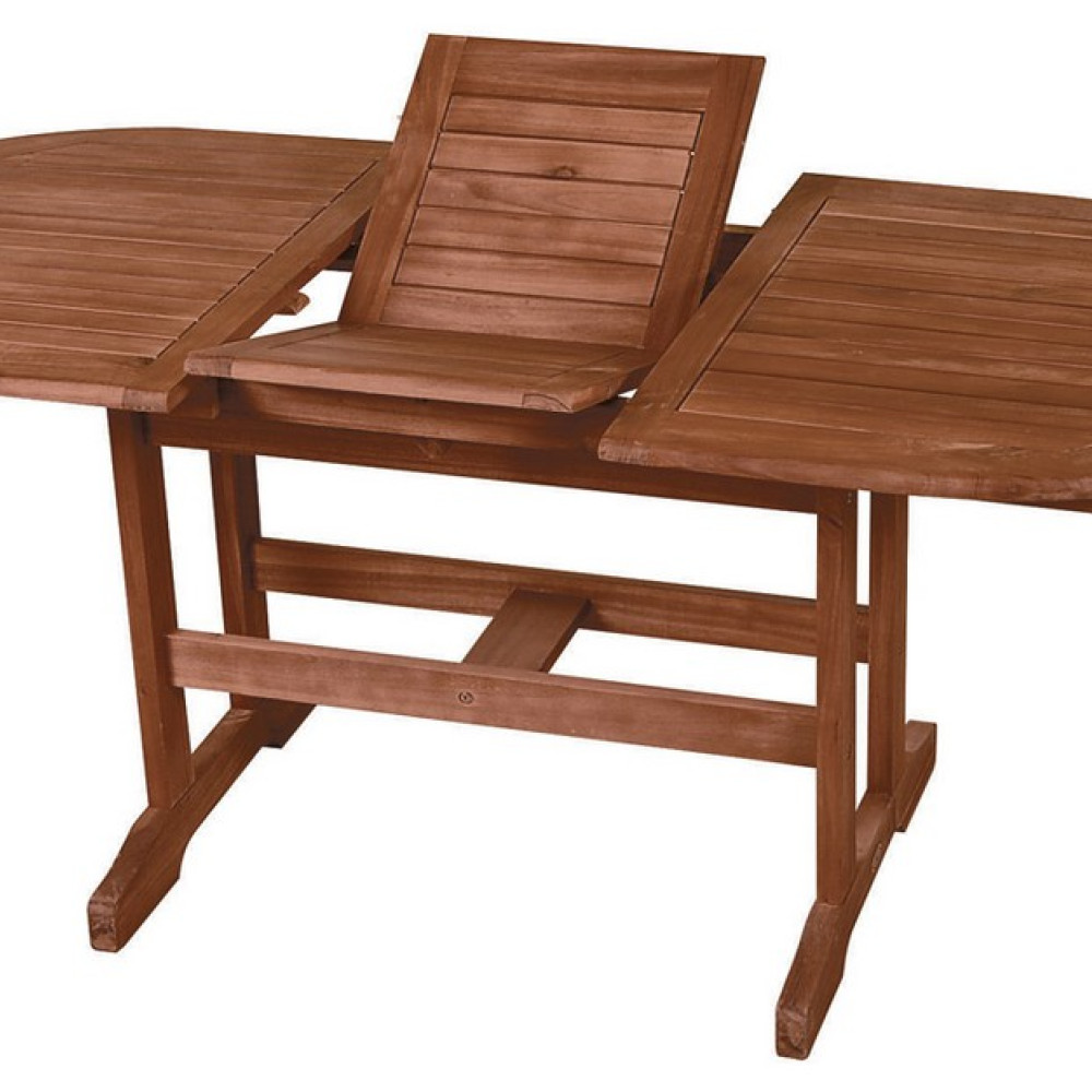 Οβάλ Επεκτεινόμενο τραπέζι Red Acacia ,150 + 50 = 200 x 90x 72(H)cm  STA-15/20 RED