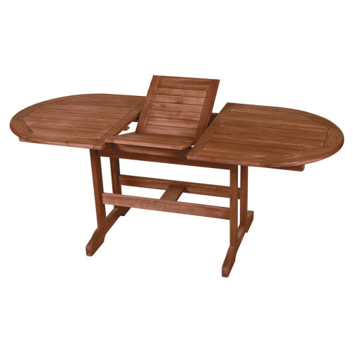 Οβάλ Επεκτεινόμενο τραπέζι Red Acacia ,150 + 50 = 200 x 90x 72(H)cm  STA-15/20 RED