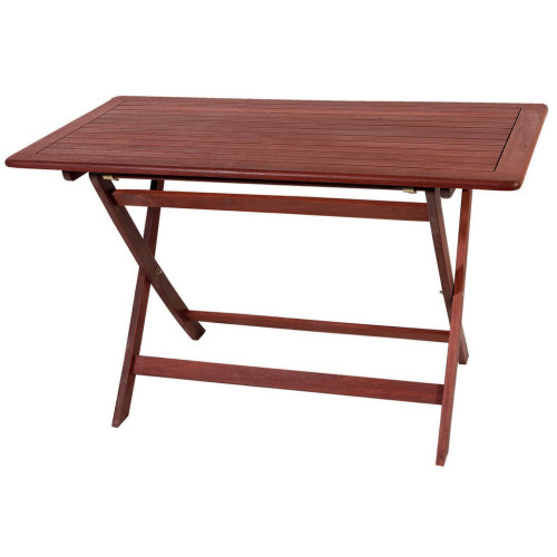 Ξύλινο ,Παραλ/μο Πτυσσόμενο Τραπέζι Red Shorea 100 x 70 x 75(h)cmT5027-CR