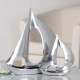 Διακοσμητικό Βάρκα Ασημί Αλουμίνιο 4x15x21cm 05160208
