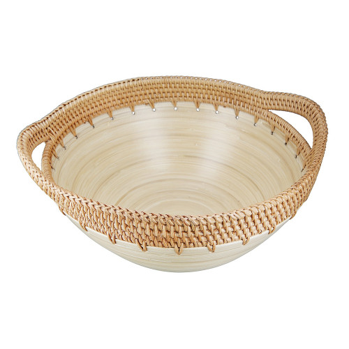 Μπολ ArteLibre Εκρού Μπαμπού/Rattan 34.5x30x15cm05161172