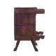 Artekko 017-0822Ξύλινο Μασίφ Σκαλιστό Κομοδινο (31x41x58)cm
