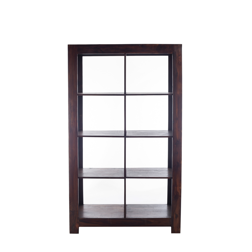 Artekko017-1327 Rainforest Ξύλινη Μασίφ Βιβλιοθήκη με 3 Ράφια (105x40x180)cm