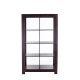 Artekko017-1327 Rainforest Ξύλινη Μασίφ Βιβλιοθήκη με 3 Ράφια (105x40x180)cm