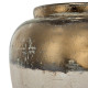 Artekko Candia Βάζο από Τερακότα σε Μπρονζέ με Μπεζ (33.5x33.5x28.5)cm