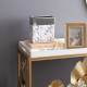 Artekko Silver Κεραμικό Βάζο σε Λευκό με Ασημί (17.5x9x19)cm