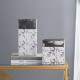 Artekko Silver Κεραμικό Βάζο σε Λευκό με Ασημί (17.5x9x19)cm
