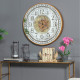 Artekko Clock Μπρονζέ Ρολόι Τοίχου MDF με Καθρέφτη (81.8x10.2x81.8)cm