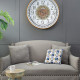 Artekko Clock Μπρονζέ Ρολόι Τοίχου MDF με Καθρέφτη (81.8x10.2x81.8)cm