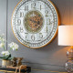 Artekko Clock Μπρονζέ Ρολόι Τοίχου MDF με Καθρέφτη (81.8x10.2x81.8)cm