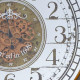 Artekko Clock Μπρονζέ Ρολόι Τοίχου MDF με Καθρέφτη (81.8x10.2x81.8)cm
