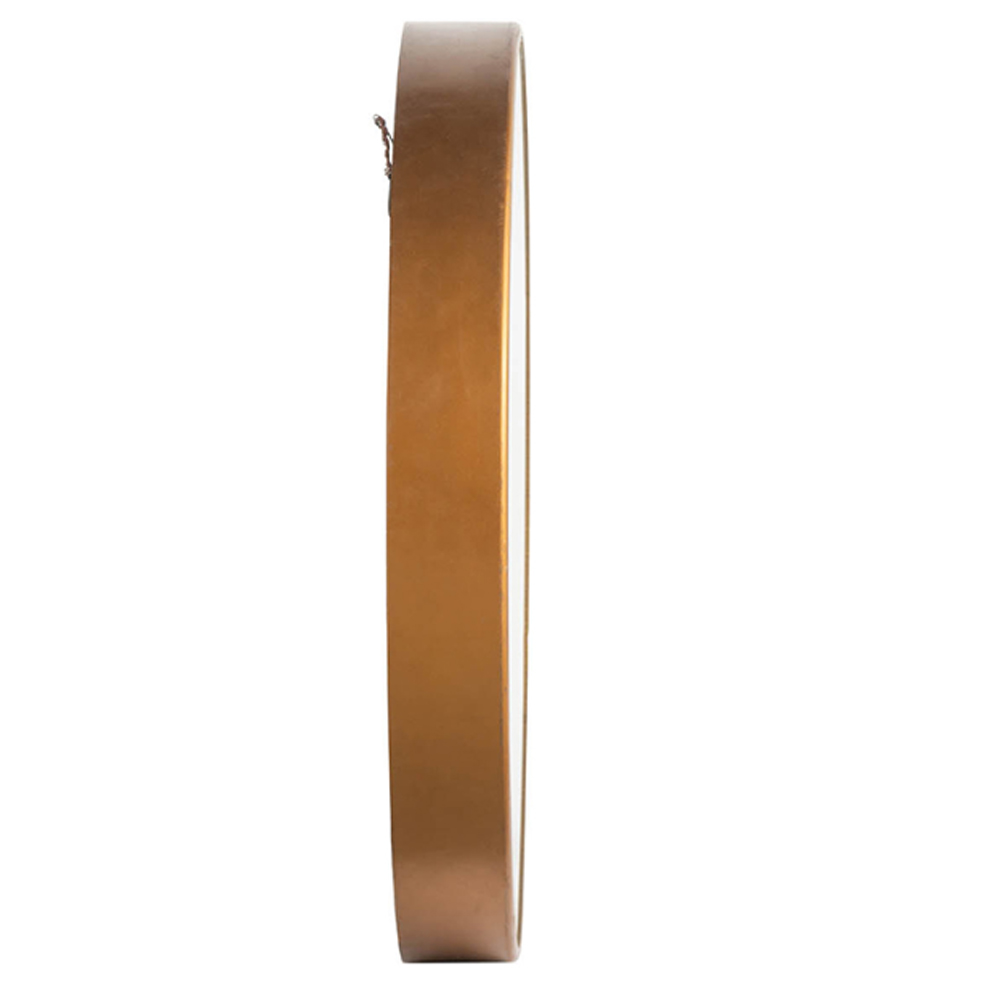 Artekko Clock Μπρονζέ Ρολόι Τοίχου MDF με Καθρέφτη (81.8x10.2x81.8)cm