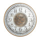 Artekko Clock Μπρονζέ Ρολόι Τοίχου MDF με Καθρέφτη (81.8x10.2x81.8)cm