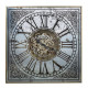 Artekko Clock Ρολόι Τοίχου MDF με Καθρέφτη με Χρυσές και Ασημί Λεπτομέρειες (81.8x10.2x81.8)cm