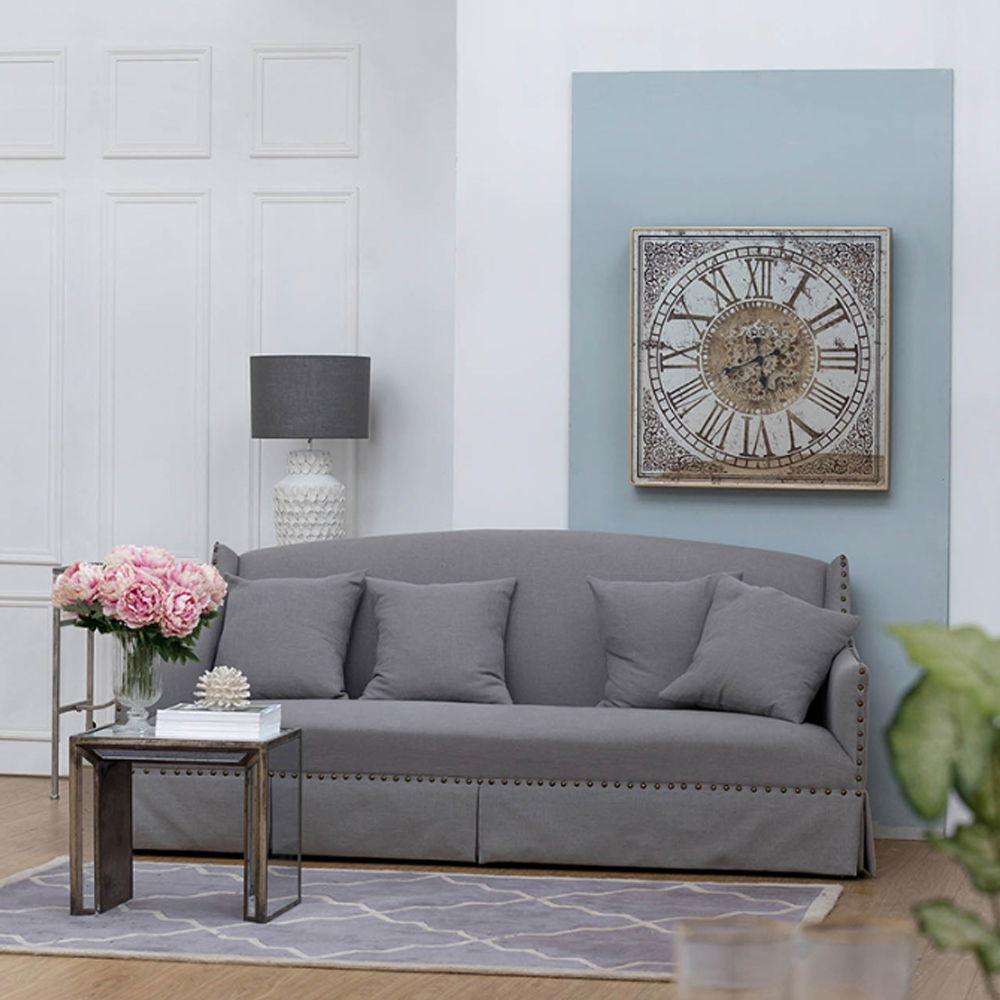 Artekko Clock Ρολόι Τοίχου MDF με Καθρέφτη με Χρυσές και Ασημί Λεπτομέρειες (81.8x10.2x81.8)cm