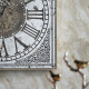 Artekko Clock Ρολόι Τοίχου MDF με Καθρέφτη με Χρυσές και Ασημί Λεπτομέρειες (81.8x10.2x81.8)cm