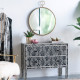 Artekko Mirror Καθρέπτης Τοίχου Μέταλλο Γυαλί Χρυσό (67x4.5x82)cm