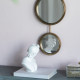 Artekko Mirror Χρυσός Μεταλλικός Καθρέπτης Τοίχου (28x5.5x72.5)cm