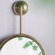 Artekko Mirror Χρυσός Μεταλλικός Καθρέπτης Τοίχου (28x5.5x72.5)cm