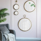 Artekko Mirror Χρυσός Μεταλλικός Καθρέπτης Τοίχου (28x5.5x72.5)cm