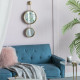 Artekko Mirror Χρυσός Μεταλλικός Καθρέπτης Τοίχου (28x5.5x72.5)cm