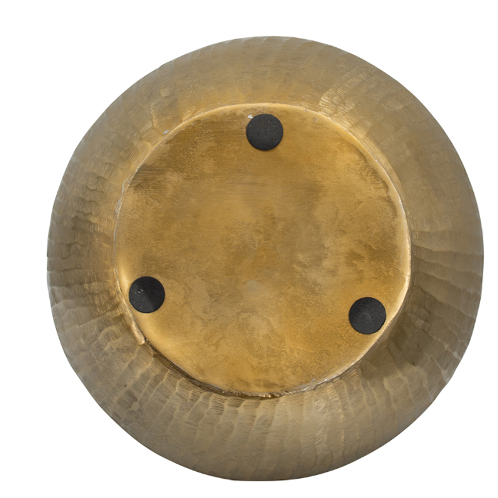 Artekko Trophy Διακοσμητικό Μεταλλικό Χρυσό Δοχείο (34x34x29)cm