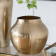 Artekko Trophy Διακοσμητικό Μεταλλικό Χρυσό Δοχείο (34x34x29)cm