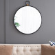 Artekko Mirror Μαύρος Μεταλλικός Καθρέπτης Τοίχου με Χρυσές Λεπτομέρειες (50x2x58)cm