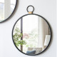 Artekko Mirror Μαύρος Μεταλλικός Καθρέπτης Τοίχου με Χρυσές Λεπτομέρειες (50x2x58)cm