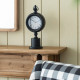 Artekko Clock Μαύρο Μεταλλικό Επιτραπέζιο Ρολόι (15.5x10.9x37.1)cm