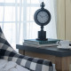 Artekko Clock Μαύρο Μεταλλικό Επιτραπέζιο Ρολόι (15.5x10.9x37.1)cm