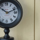 Artekko Clock Μαύρο Μεταλλικό Επιτραπέζιο Ρολόι (15.5x10.9x37.1)cm